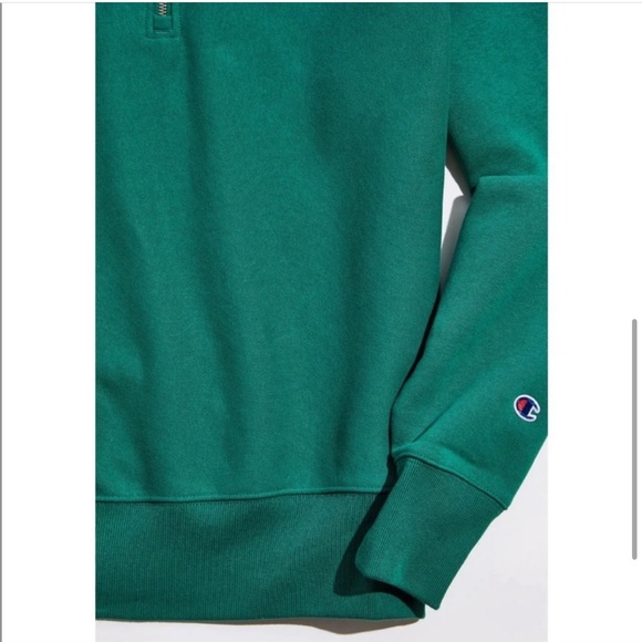 Champion UO Exclusive Quarter-Zip Mock Neck Sweatshirt sz medium baggy fit! - Picture 4 of 12